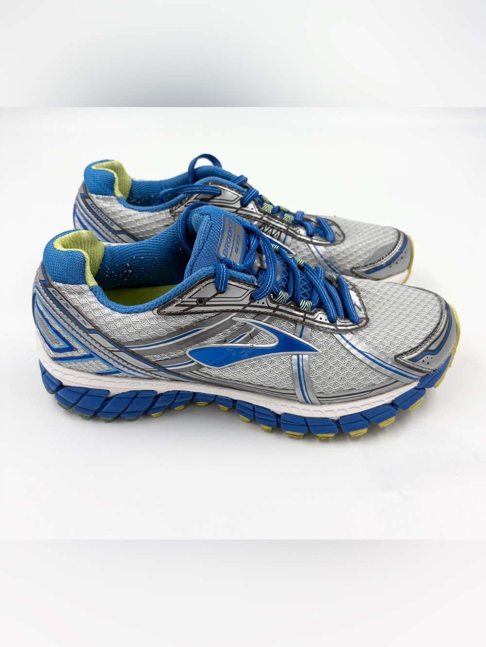 Brooks Adrenaline GTS 15 Running Sneakers 8 silver blue